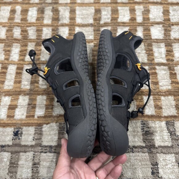 KEEN SOLR Water Sport Hiking Sandal Men 8.5  Black Speed  Lace Close Toe 1022246 main image 7
